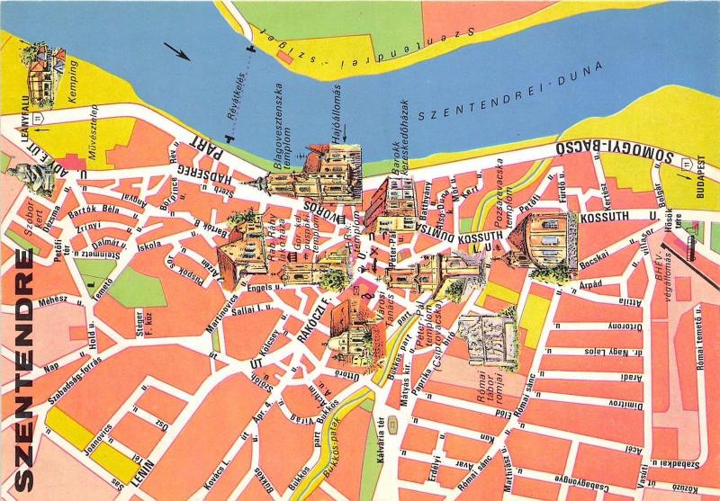 BC60275 Maps Cartes geographiques Hungaria Szentendre