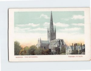 Postcard The Cathedral Norwich England