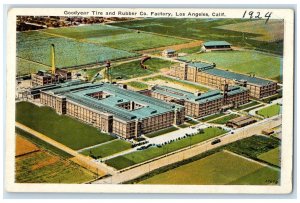 c1920's Goodyear Tire And Rubber Co. Factory Los Angeles California CA Postcard