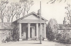 Wanstead Temple Artist Drawing Rare Postcard