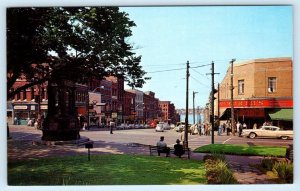 SAINT JOHN, New Brunswick, Canada ~ KING STREET Scene  c1950s Cars Postcard