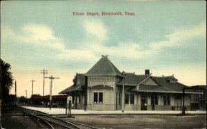 Humboldt Tennessee TN Union Depot Train Station c1910 Postcard