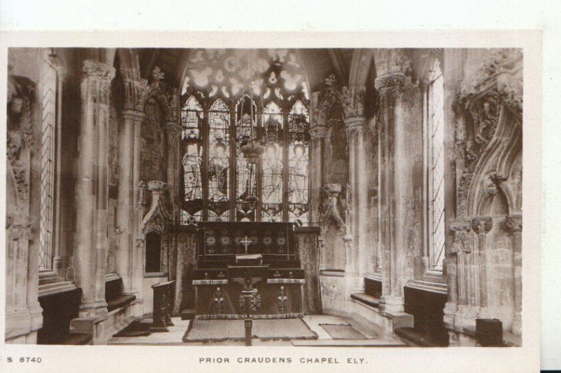 Cambridgeshire Postcard - Prior Craudens Chapel - Ely - Real Photo - Ref 18958A