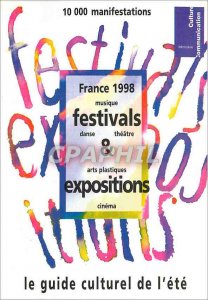 Postcard Modern Festivals and Exhibitions France 1998 Theater Dance Music Art...