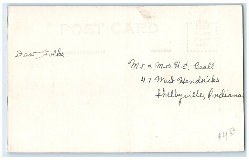 c1940's President's Home Hanover College Hanover Illinois IL RPPC Photo Postcard