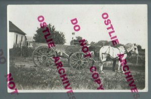 Britt IOWA RPPC c1910 DELIVERY WAGON Construction ADVERTISING CONCRETE nr Garner