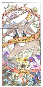 Flying Rabbit Joys of Spring by Jody King Installment 3 Postcards