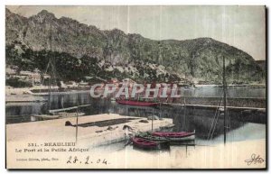 Old Postcard Beaulieu Port and Petit African Charter