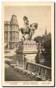 Old Postcard Barcelona Grupo Esc Barcelona