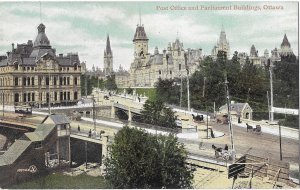 Post Office and Parliament Buildings Ottawa Ontario Canada