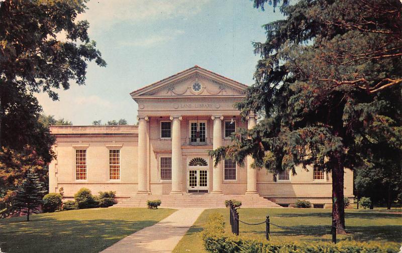 Lane Library, Ripon College, Ripon, Wisconsin, Postcard, Unused