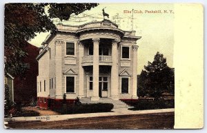 1909 Elks' Club Peekskill New York Historical Building Landmark Posted Postcard