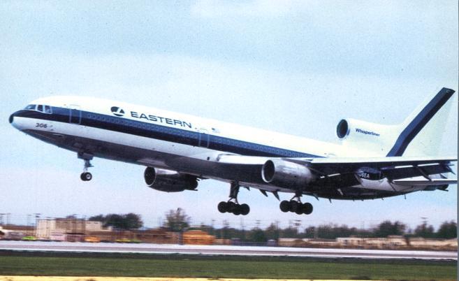 Eastern Airlines Lockheed L-1011 Tristar - Landing at Miami Airport