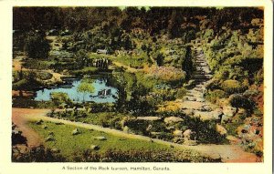 Section of the Rock Garden Hamilton Canada Postcard Standard View Card