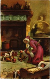 PC MERRY CHRISTMAS NOEL FANTASY SANTA CLAUS (a33760)