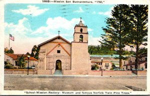 California Mission San Buenaventura 1931