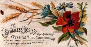 Victorian Advertisement Rockford  Illinois  The Seamless Hosiery   2 x 3.5