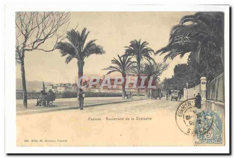  Cannes-Ansichtskarten-Boulevard des kleinen Kreuzes