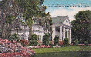 North Carolina Wilmington A Well Preserved Colonial Mansion In Dixie Orton Pl...