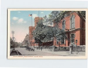 Postcard State Armory, Essex Street, Salem, Massachusetts