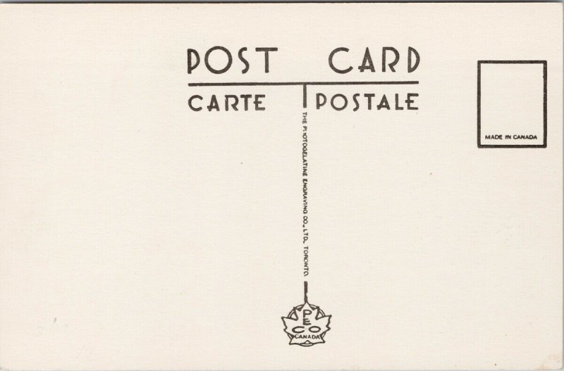 Dauphin Manitoba Collegiate School MB Unused PECO Postcard E88