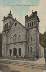 Postcard Catholic Church Mauch Chunk PA