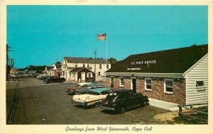 Cape Cod Massachusetts Post Office Great Island Yarmouth Postcard Teich 11125