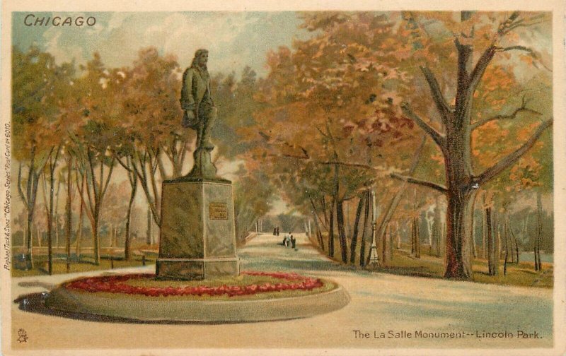 C-1905 Illinois Chicago La Salle Monument undivided Postcard 22-11857