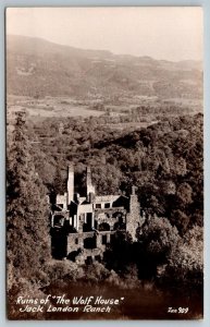 RPPC  Ruins of the Wolf House Jack London Ranch   California  Postcard