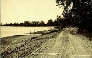 RPPC Lake Ripley Drive Litchfield Minnesota Real Photo Postcard 1908