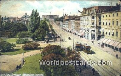 Carl Johans Street Christiania Norway Postal Used Unknown 