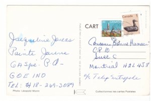 Pointe Jaune Gaspe, Quebec Vintage 1988 Chrome Postcard