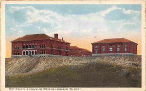 Montana State School of Mines Butte Montana 1920c postcard