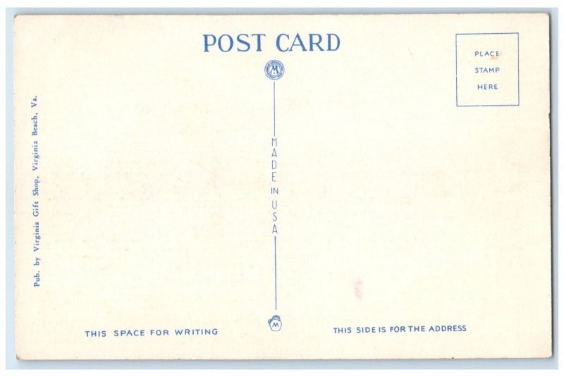 c1930's Star Of The Sea Catholic Church Virginia Beach Virginia VA Postcard