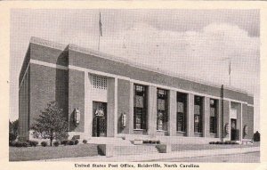 Postcard U.S. Post Office Reidsville North Carolina