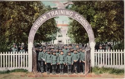 Native Americana  INDIAN TRAINING SCHOOL, Chemawa, near S...