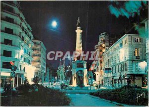 Modern Postcard Chambery (Savoie) La Fontaine des Elephants night