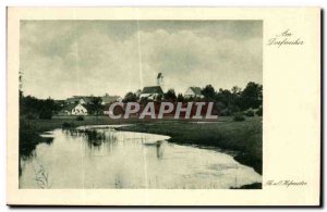 Postcard Old Am Dorfweiher Th u Hofmeister