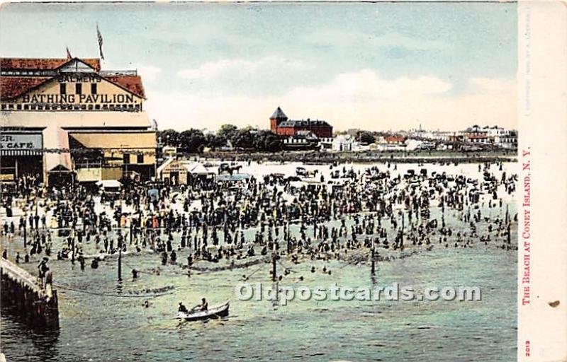 The Beach Coney Island, NY, USA Amusement Park Unused 