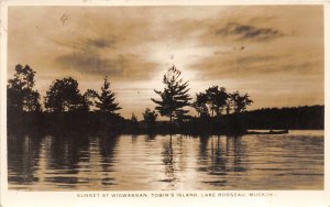 br106323 sunset at wigwassan tobins island lake rosseau muskoka canada