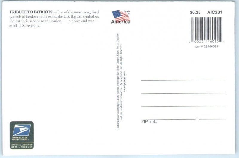 Postcard - Honoring Veterans, Continuing to Serve - United States Postal Service