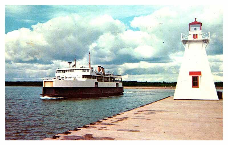 Postcard BOAT SCENE Wood Islands Prince Edward Island PE AT0832