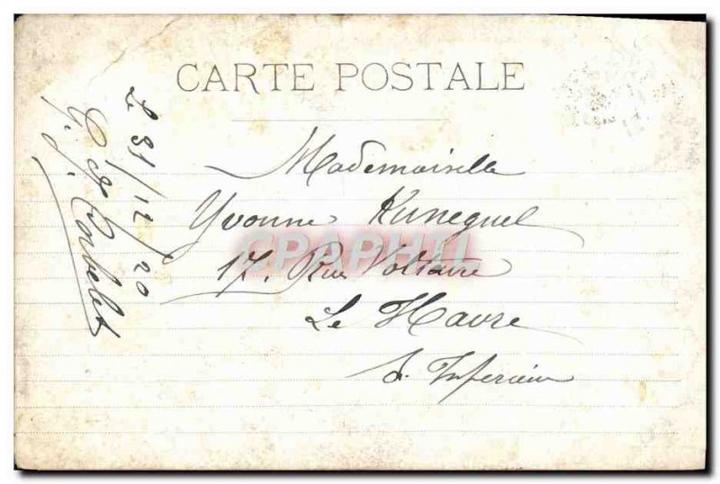 Old Postcard Marseille Palais Longchamp