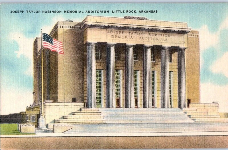 Joseph Taylor Robinson Memorial Auditorium Little Rock Arkansas Postcard