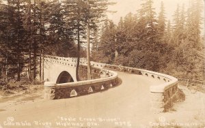 US6360 eagle creek bridge columbia river highway real photo  usa