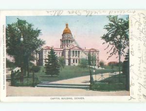 Pre-1907 very early view - CAPITOL BUILDING Denver Colorado CO n6647