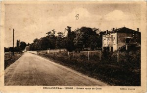 CPA Coulanges-sur-Yonne - Entree route de Crain FRANCE (960680)