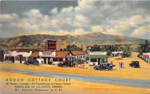 J10/ Colorado Springs  Postcard Linen Rodeo Cottage Court  120