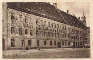 Augsburg Fuggerhaus Germany 1939 Posted Postcard H. Wutz Sepia Print