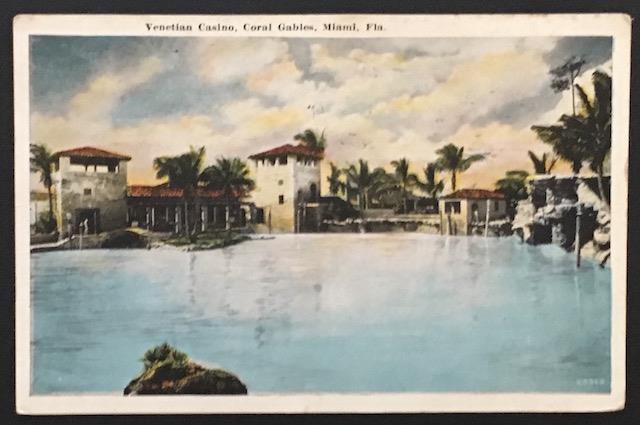 Venetian Casino Coral Gables Miami FL 1926 J.N. Chamberlain 